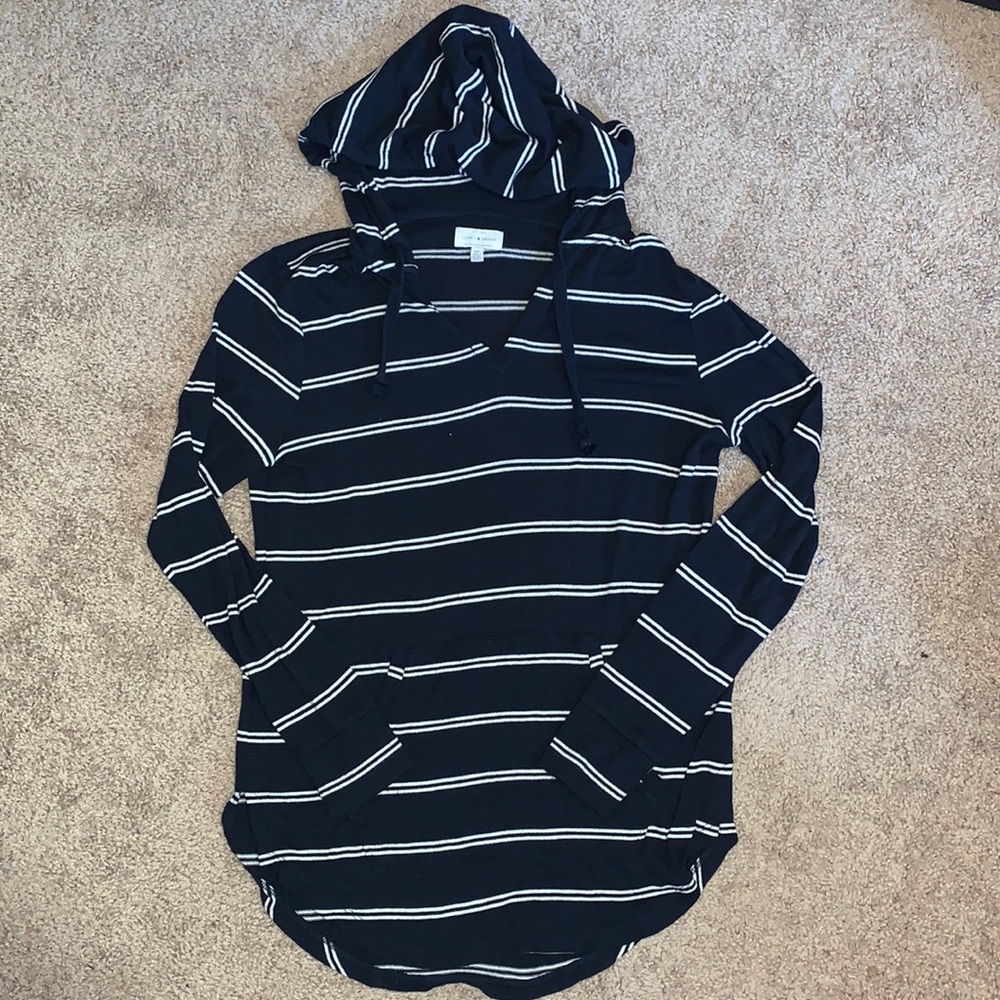Lucky Brand hooded long sleeve shirt